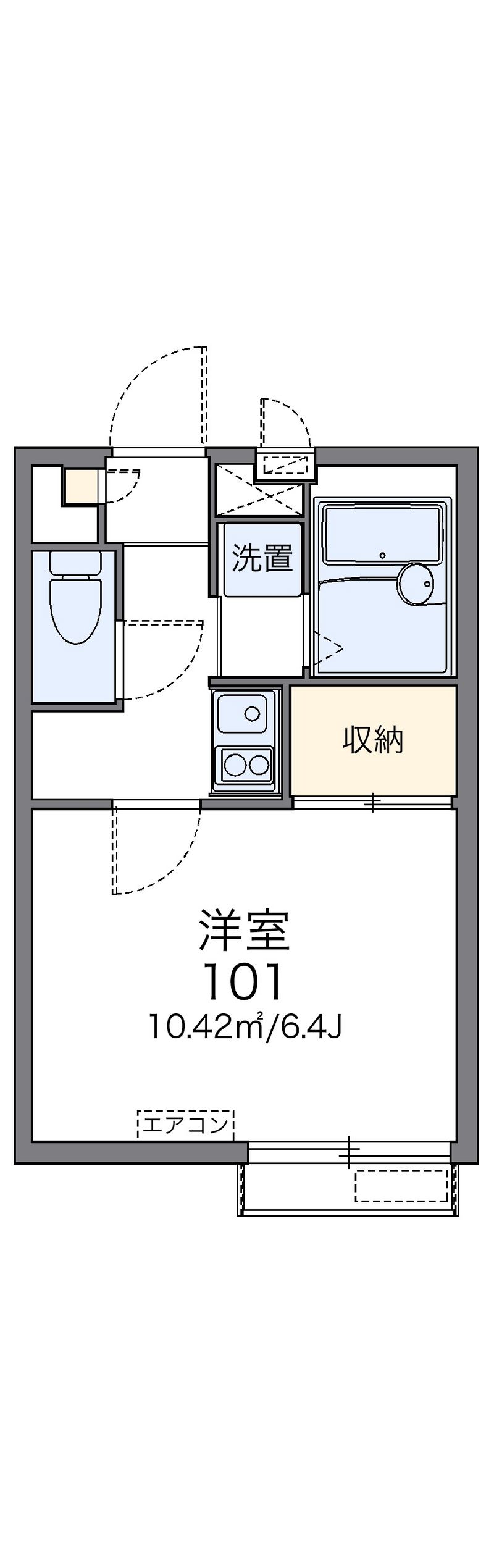 レオパレスドルチェ 間取図