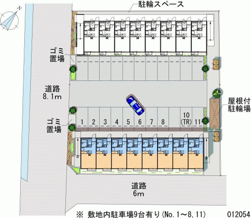 レオパレスセントラル 月極駐車場