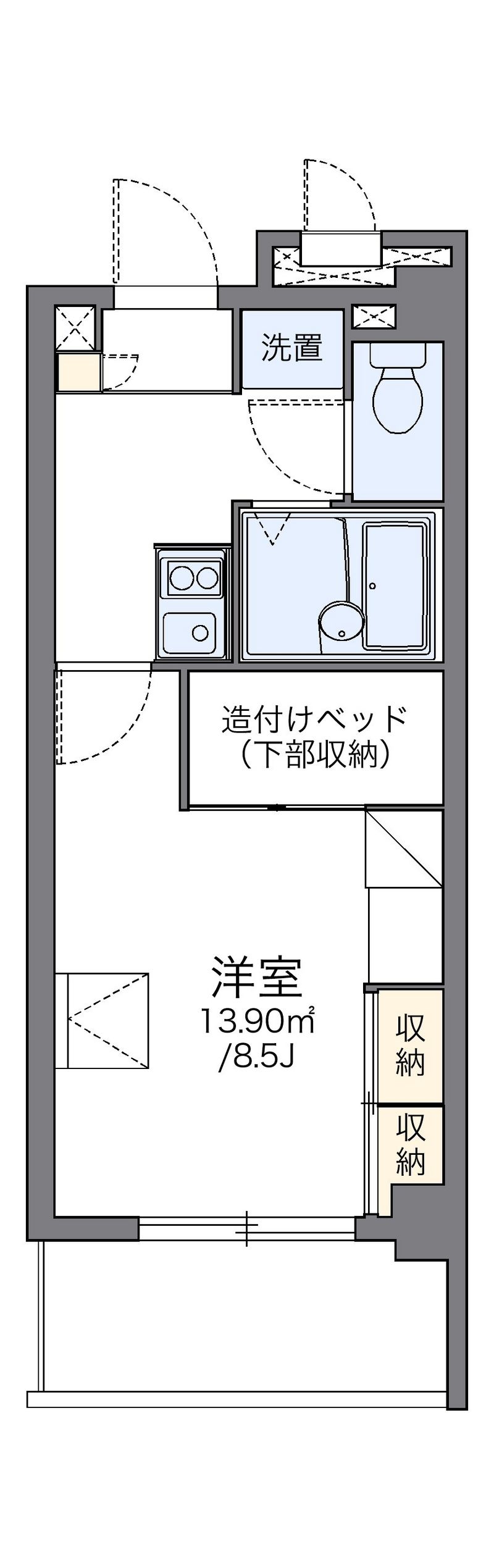 レオパレス小禄泉原當間 間取図