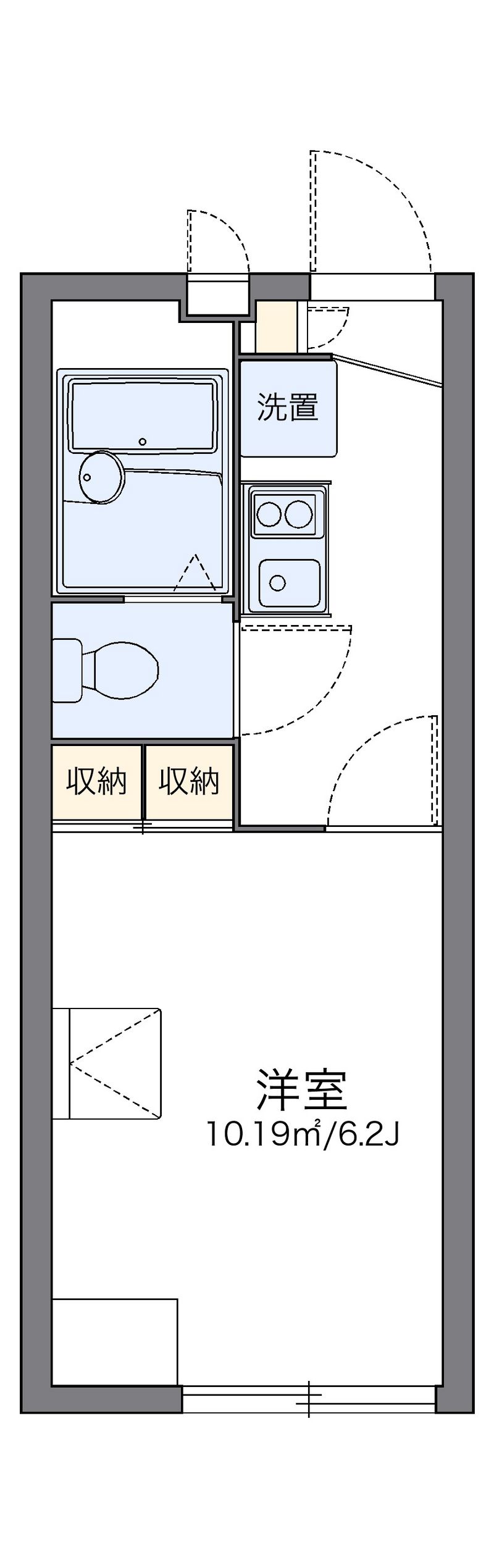 レオパレスＨｅａｒｔＷａｌｋ 間取図