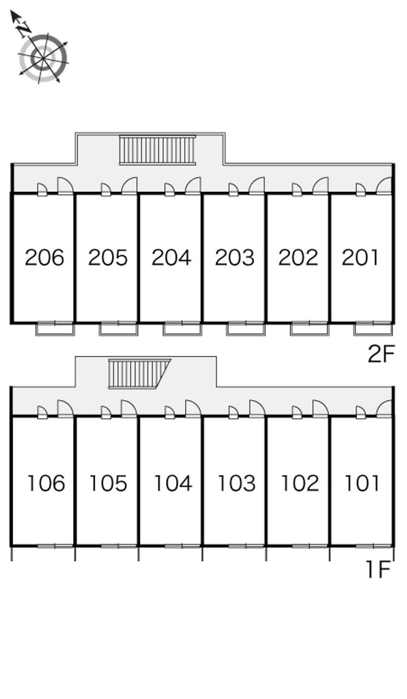 レオパレスカスミ 間取り配置図