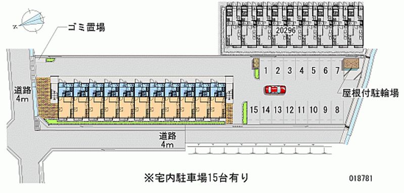 レオパレスクレスト 月極駐車場