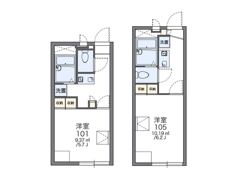 レオパレスウイング 間取図