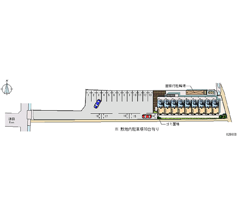 26688 bãi đậu xe hàng tháng