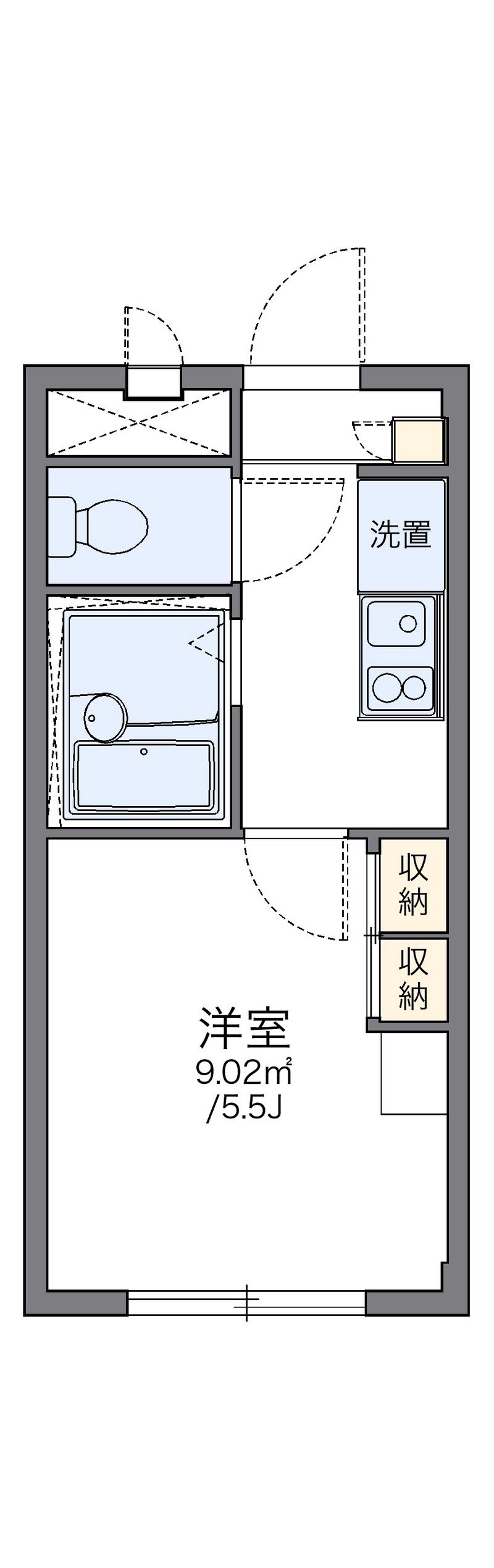 レオパレスアサマ 間取図