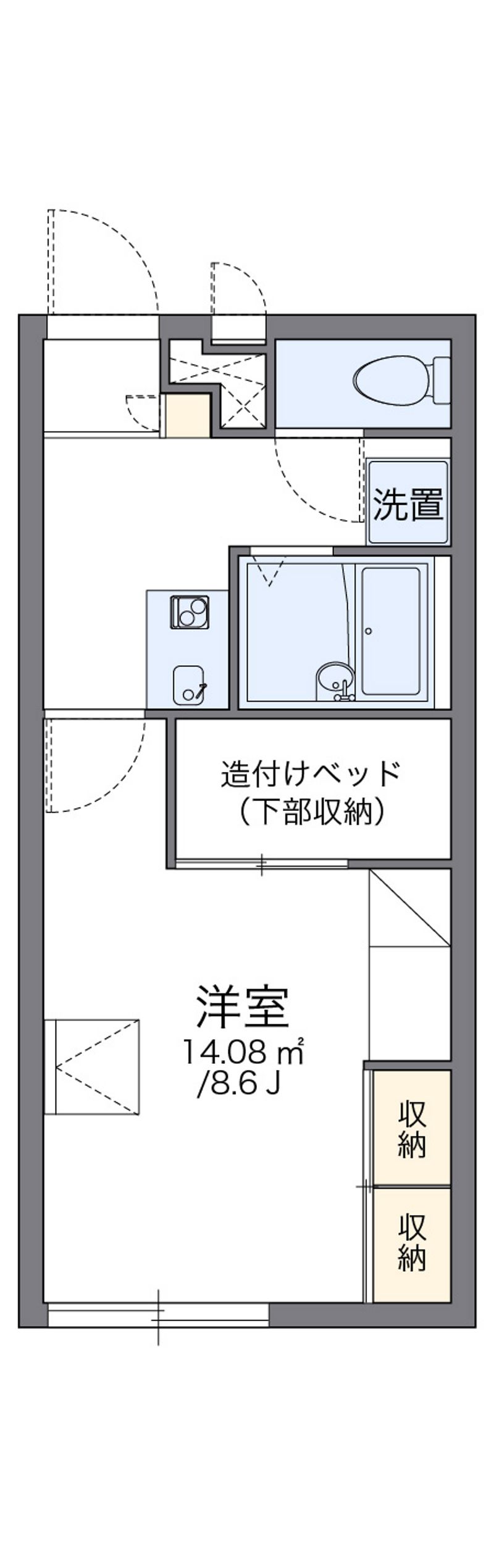 レオパレスレウニール 間取図