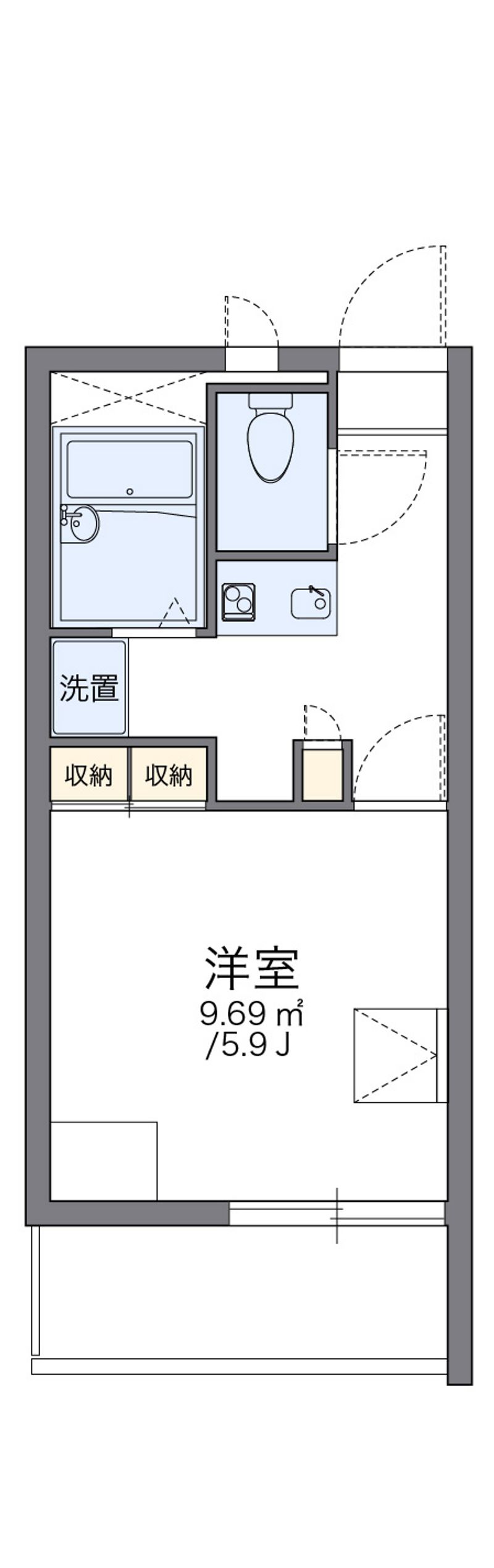 レオパレス４３８ 間取図