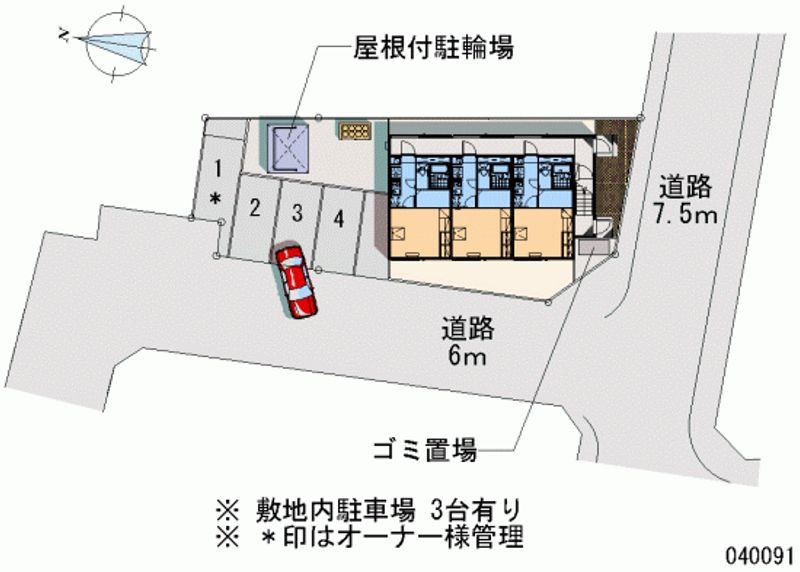 レオパレス札幌Ａ棟 区画図