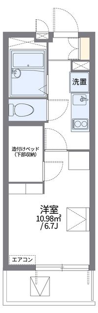 レオパレス穴川 間取り図