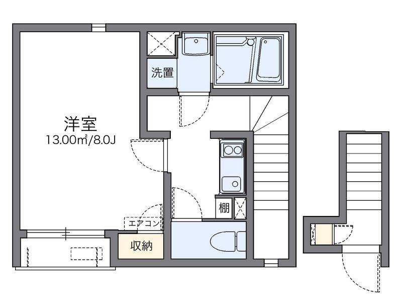 レオネクスト弁天 間取図
