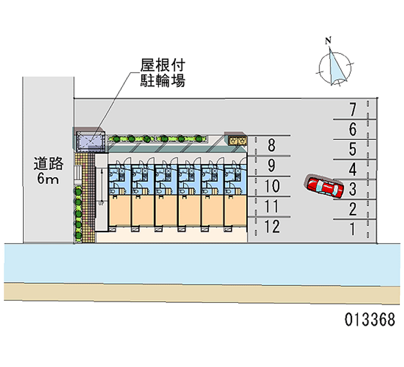 レオパレススペランツァ１２ 月極駐車場