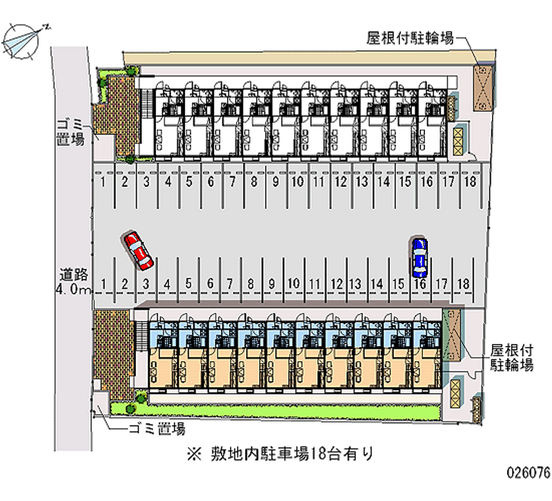 レオパレスアクア東近江 月極駐車場