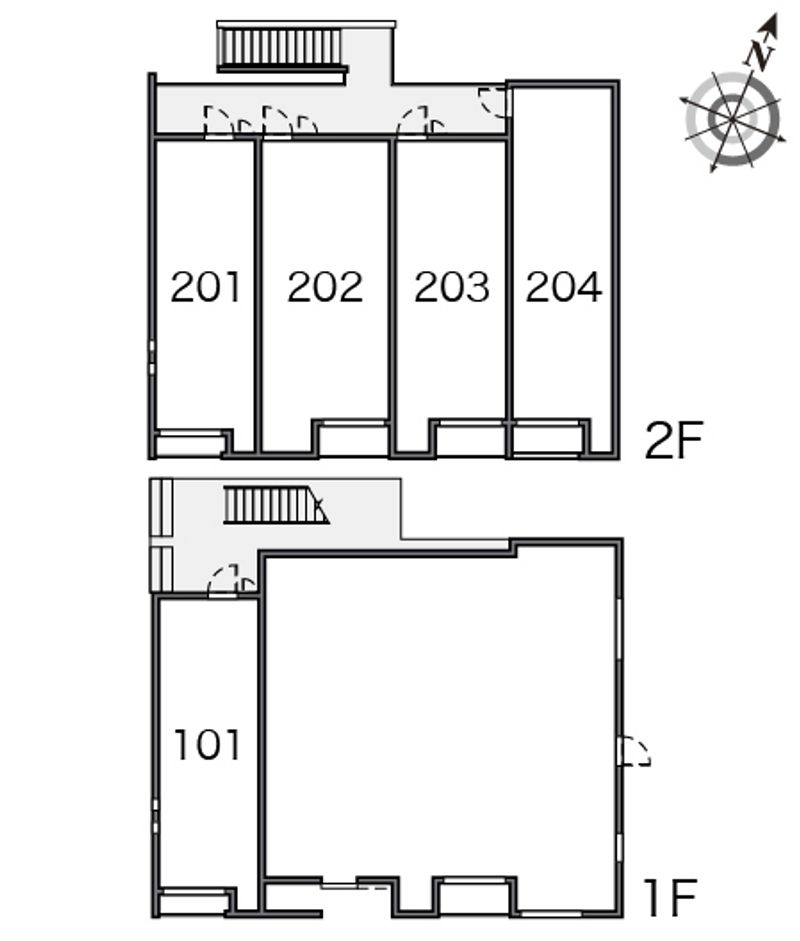 クレイノＯＳＭＡＮＴＨＵＳ 間取り配置図