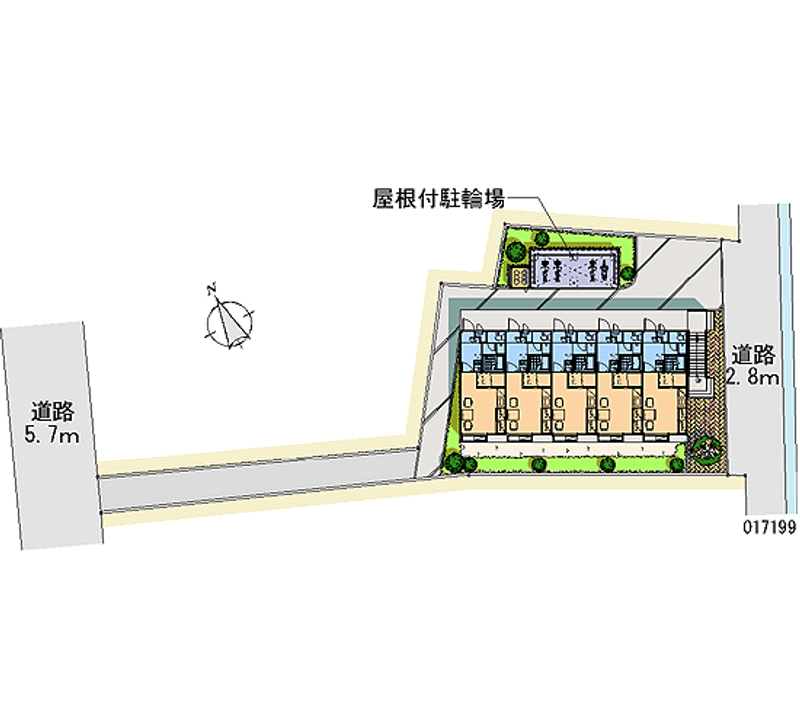 レオパレス五福 区画図