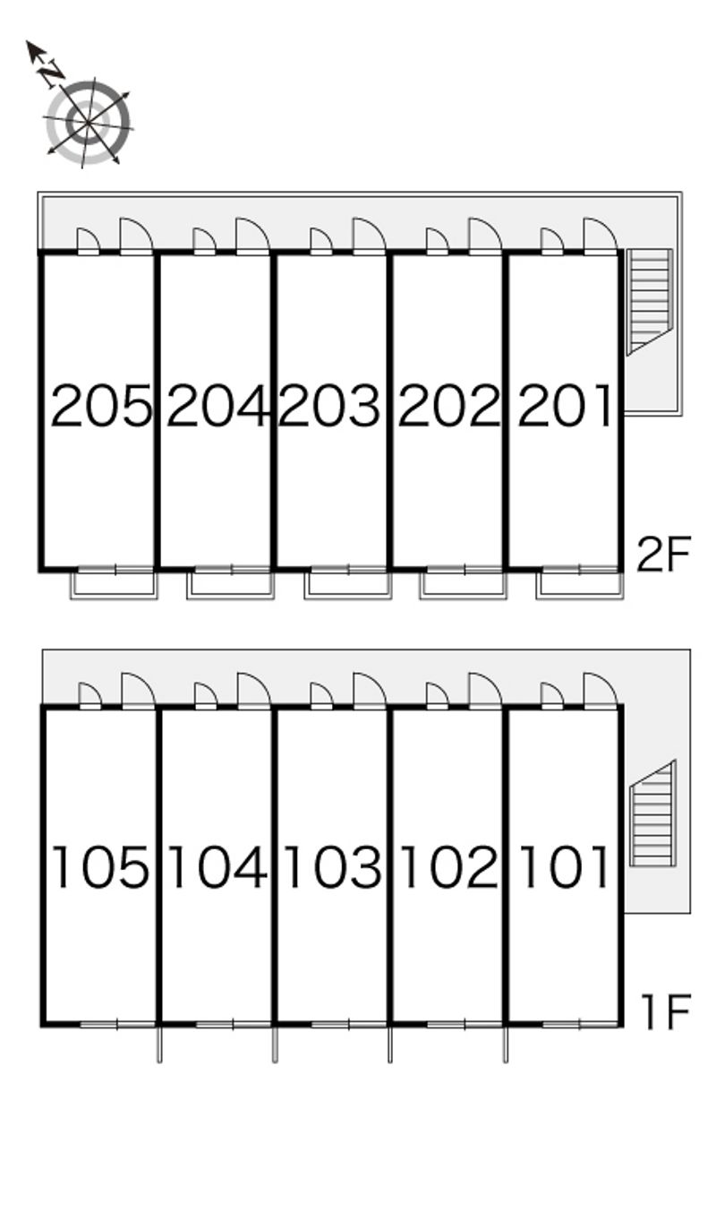レオパレスセカンド 間取配置図