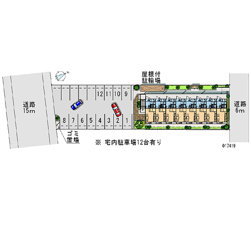 17419月租停車場