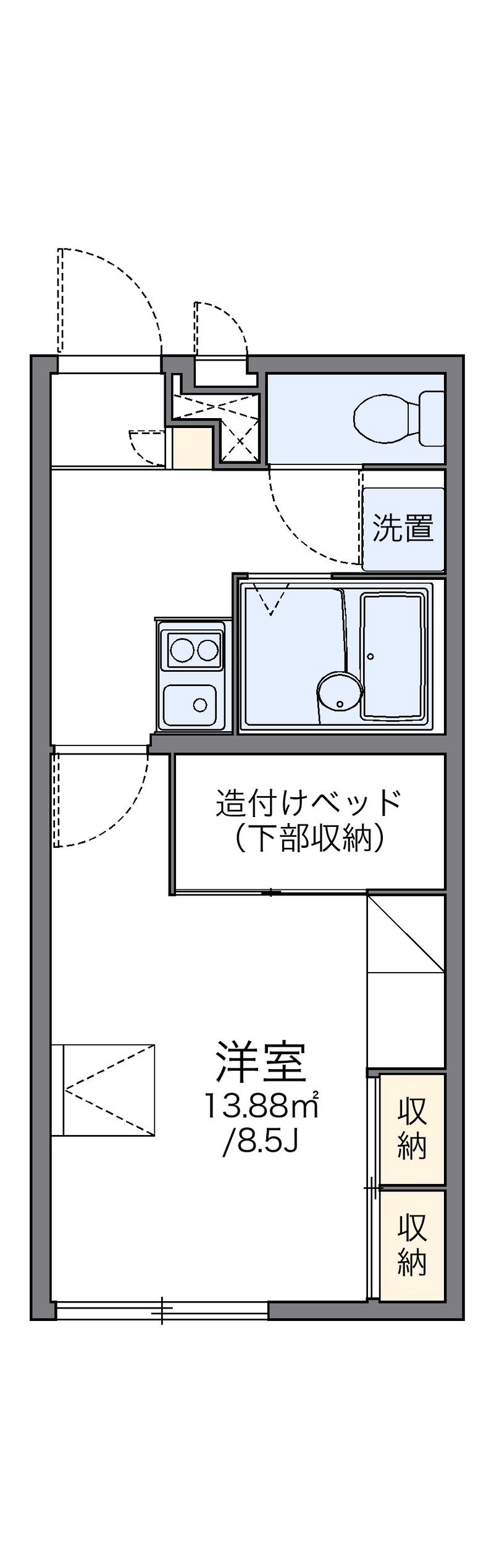 レオパレスグランシャリオ 間取図