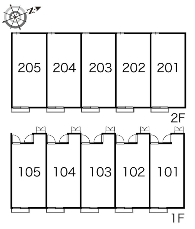 レオパレスアグリⅡ 間取り配置図