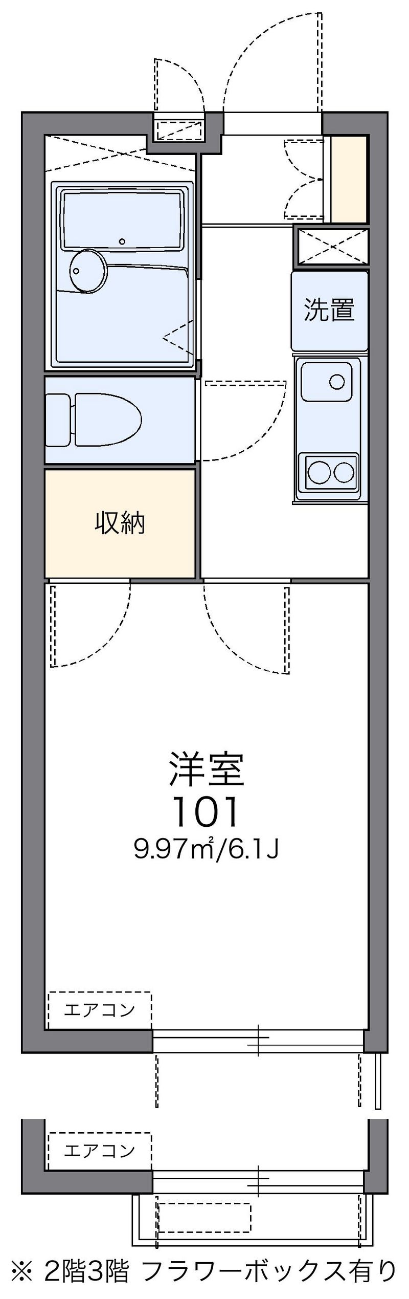 レオパレスクリエイトコーポ２ 間取図