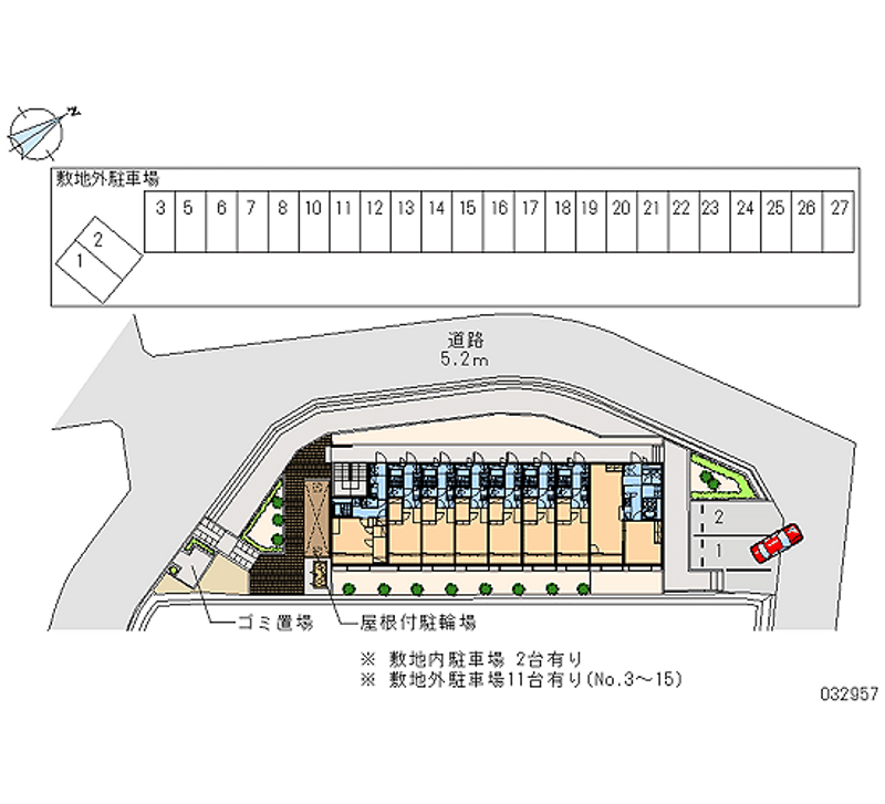 32957 Monthly parking lot