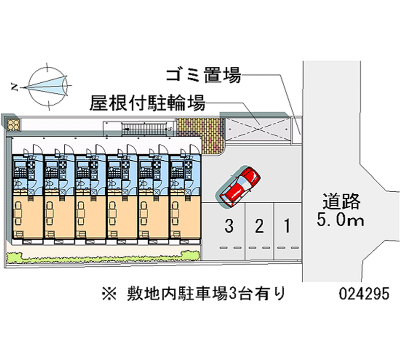 レオパレスハナテン 区画図