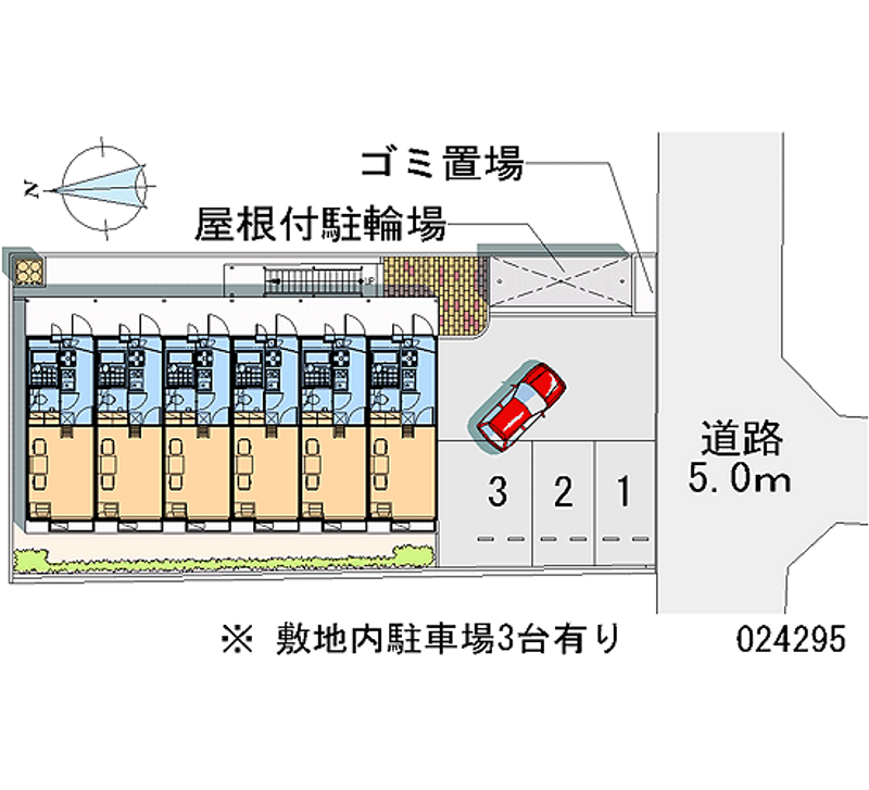 レオパレスハナテン 月極駐車場