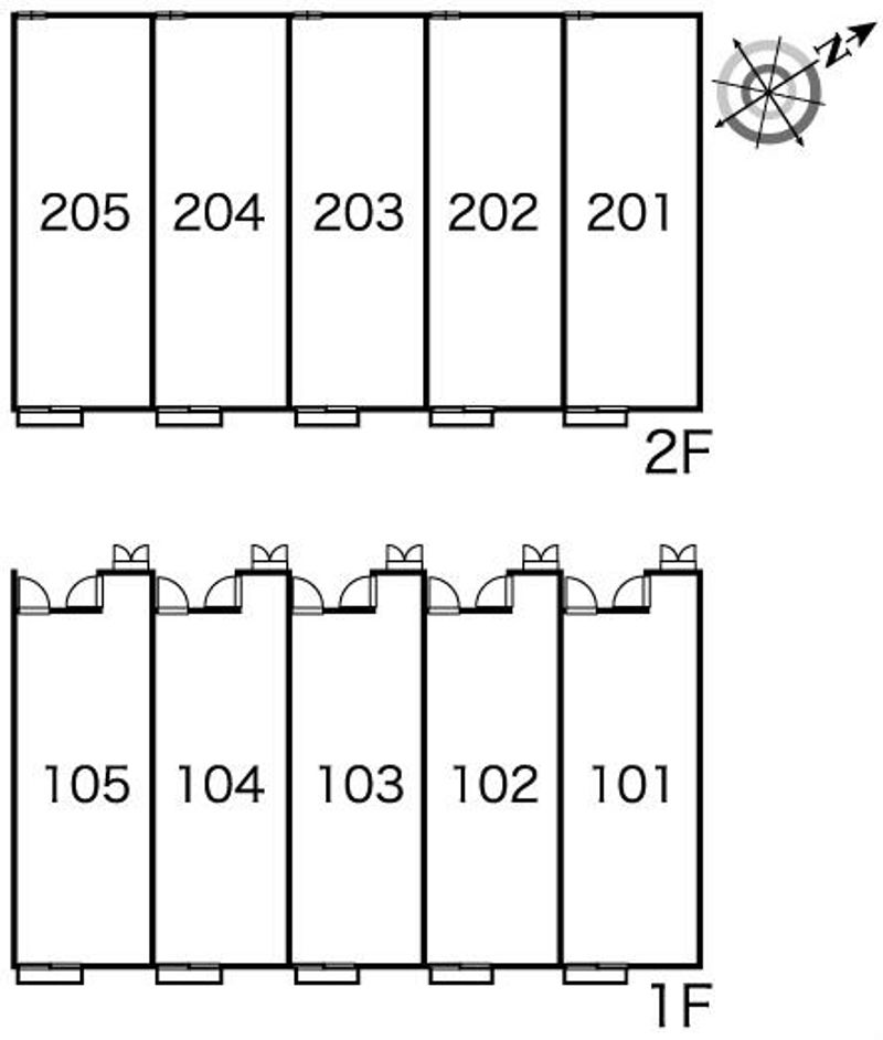 レオパレス一本松 間取配置図