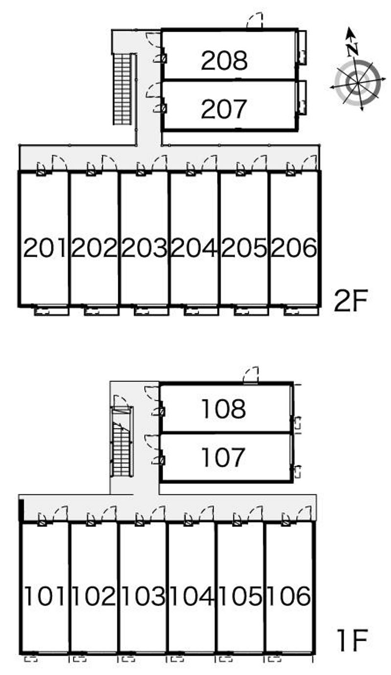レオパレスマロンフィルド 間取り配置図