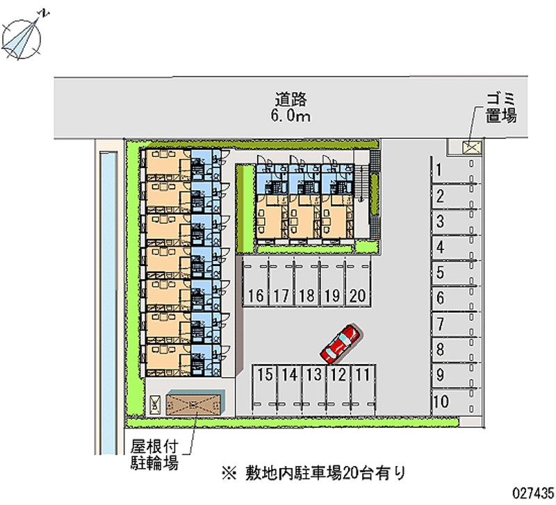 レオパレスルポ　アベイユ　Ｍ 月極駐車場