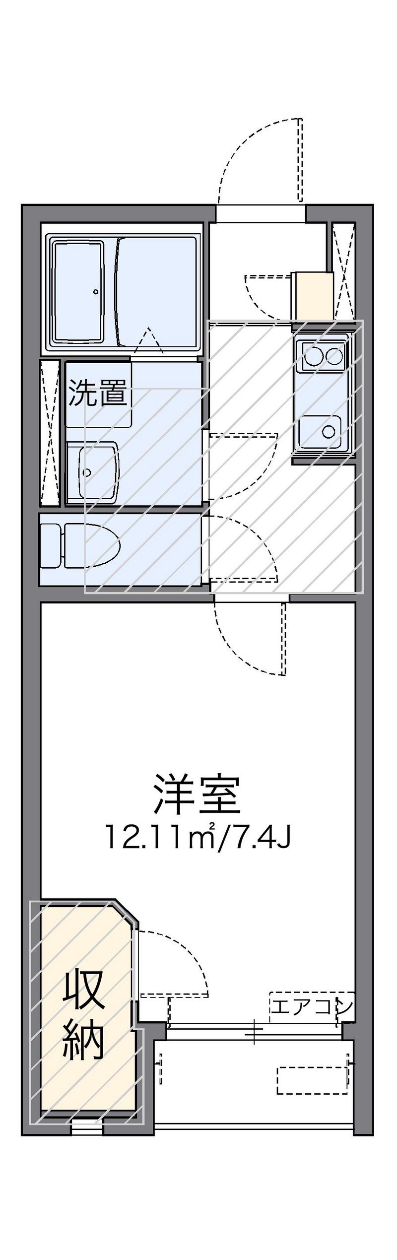 レオネクスト小山ロイヤル館 間取り