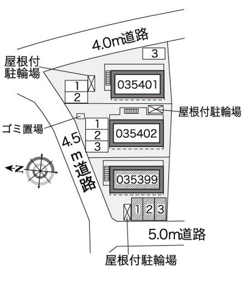 レオパレスラピスＡ 配置図