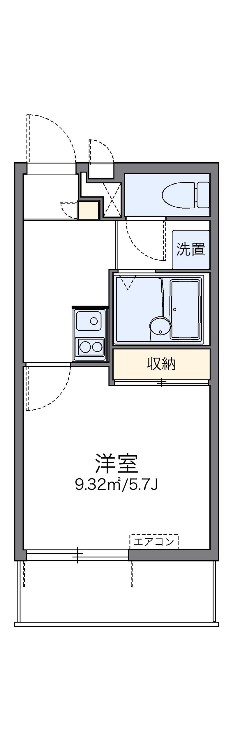 レオパレスアトレ 間取図