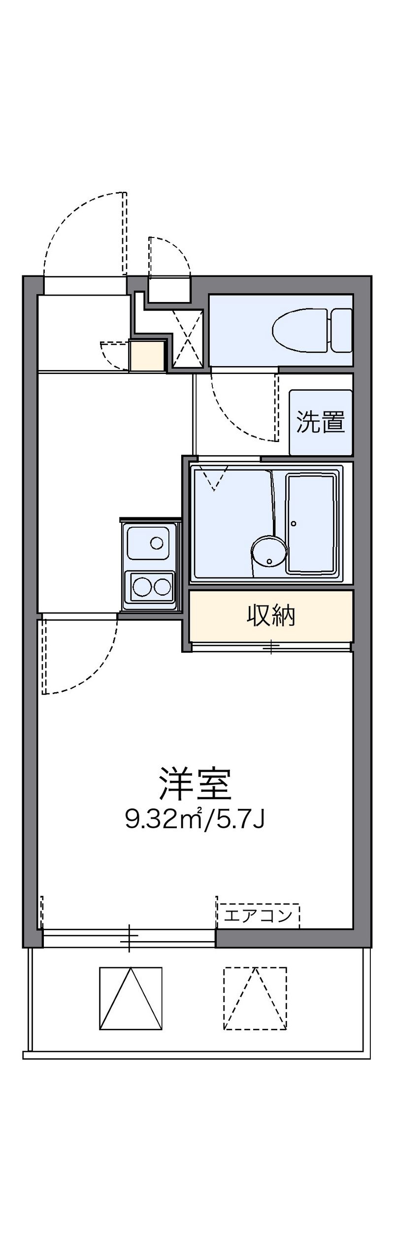 レオパレスアトレ 間取図