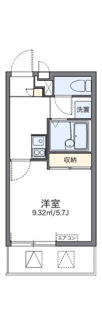 レオパレスアトレ 間取り図