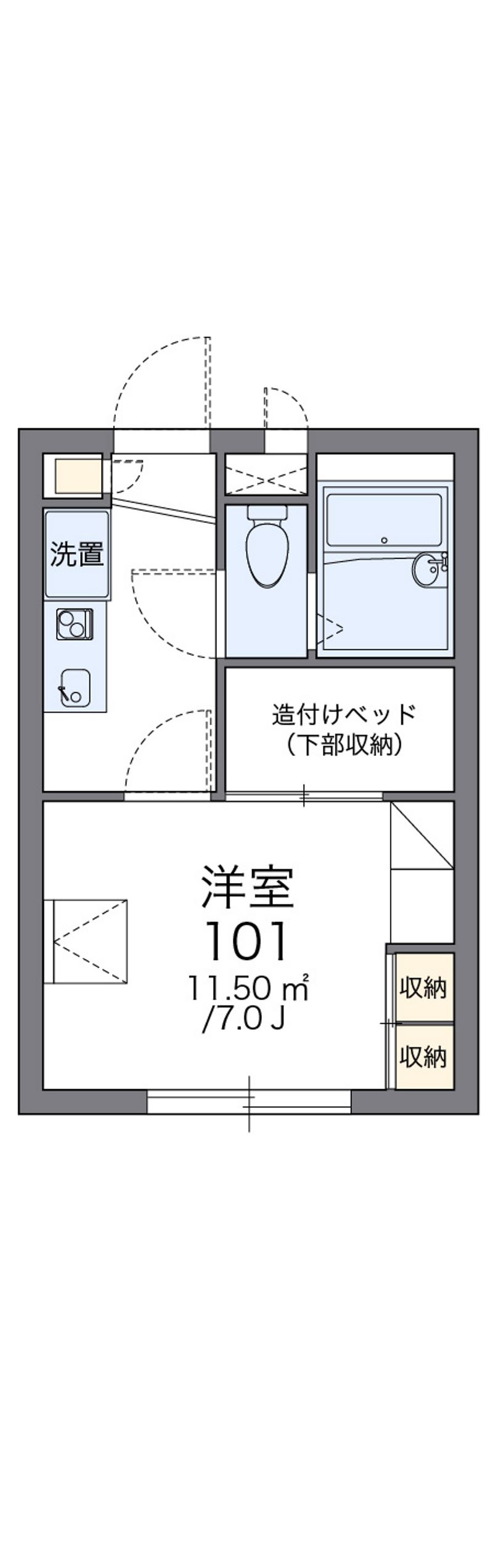 レオパレスユイット 間取図