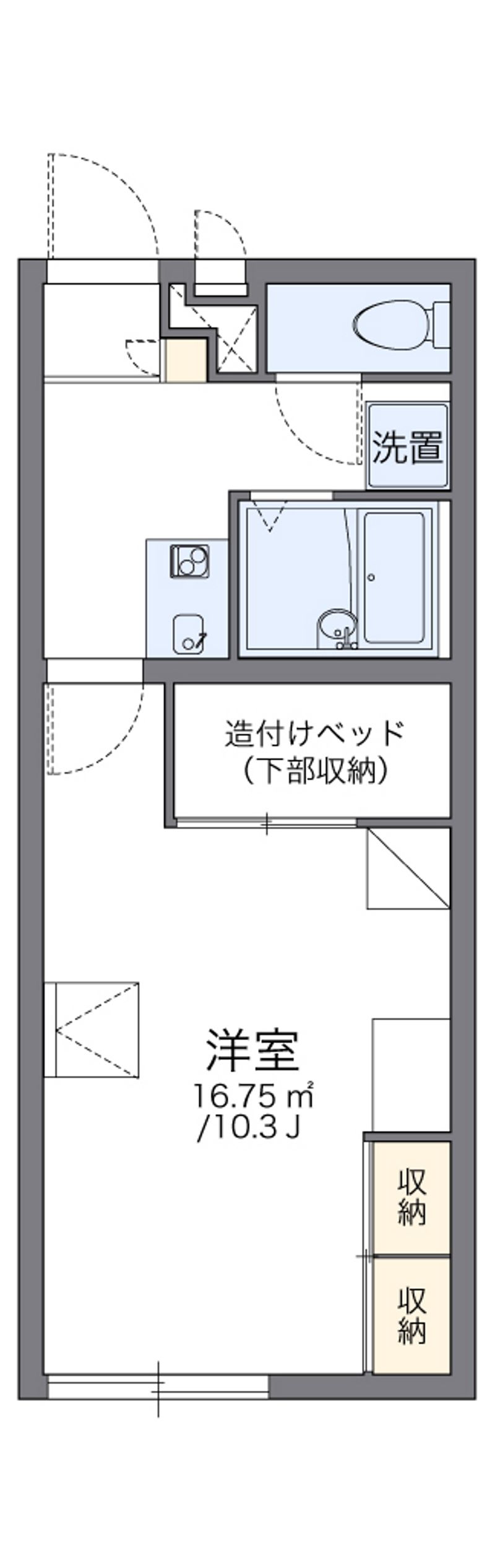 レオパレスチェリ 間取図
