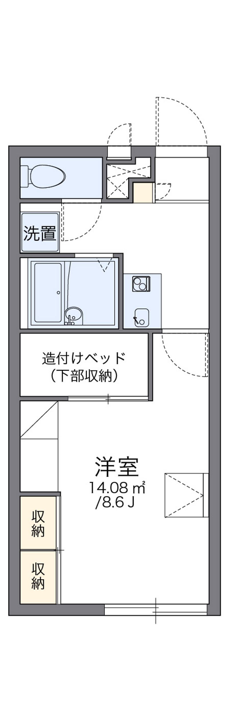 レオパレスソレーユ 間取図
