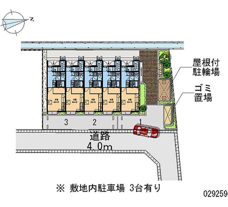 レオパレス楓 月極駐車場