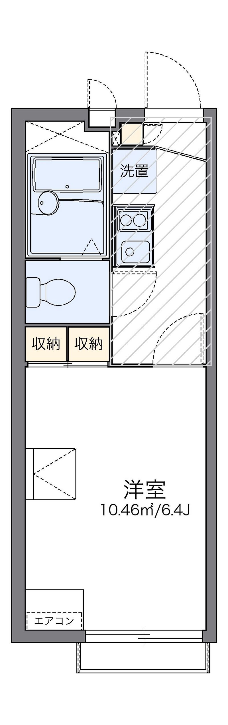 レオパレスメイプルⅡ 間取図