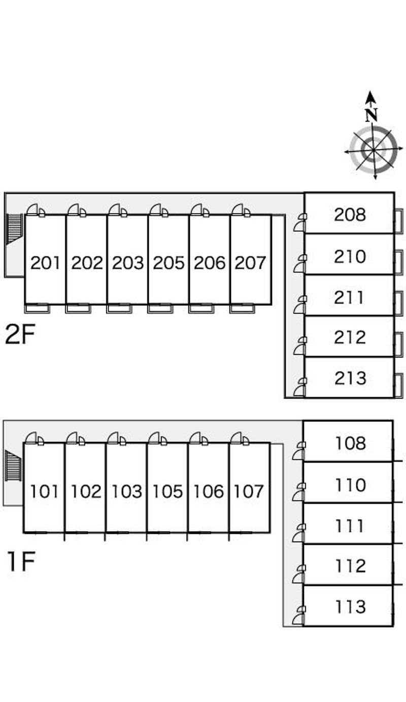 レオパレスリリアンス 間取配置図