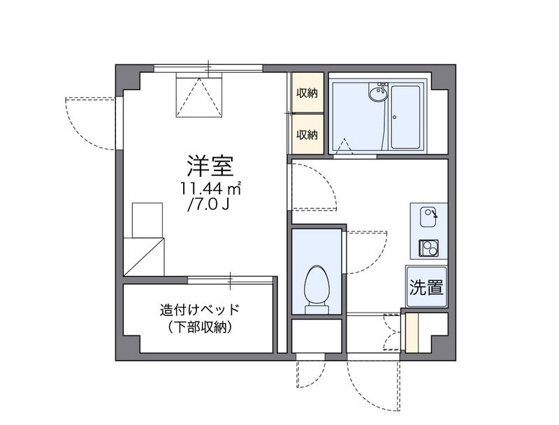 レオパレス東大井 間取図
