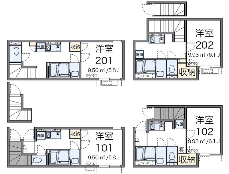 クレイノＬＡＢＯＯＮ下丸子 間取図