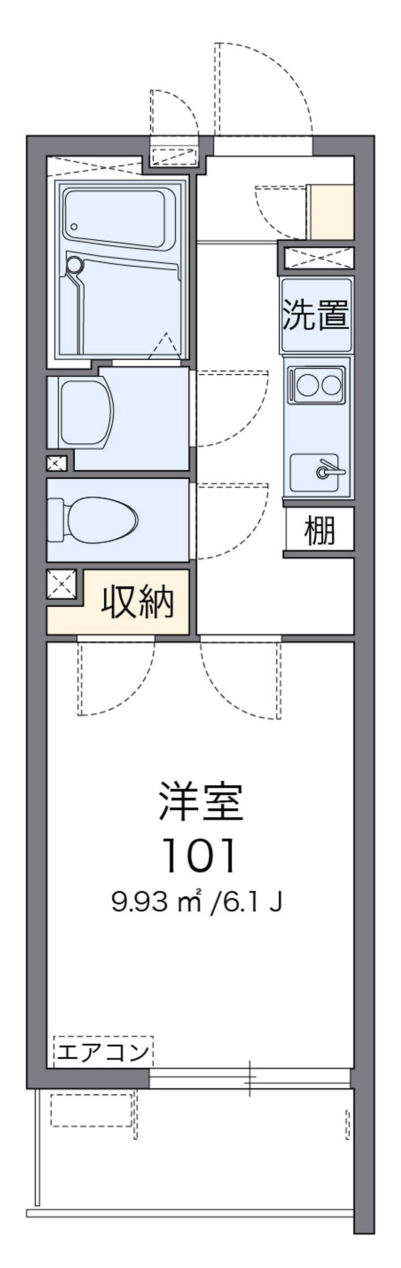 クレイノホクレレ　エルア 間取図