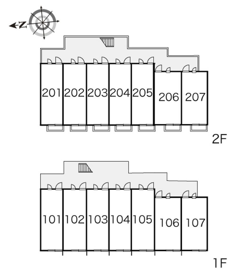 レオパレスコンフォートⅡ 間取り配置図