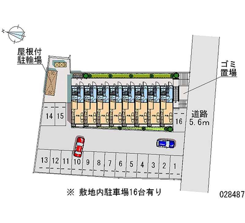 レオパレスときわ台 月極駐車場