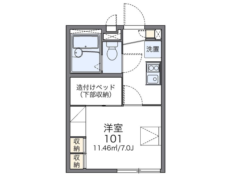 レオパレスエクレールⅡ 間取図