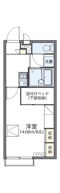 レオパレスプレジャータウンⅡ 間取図