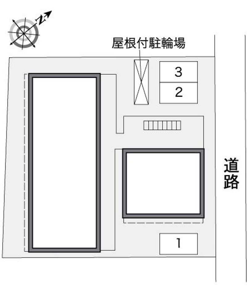 レオパレス本行徳 配置図