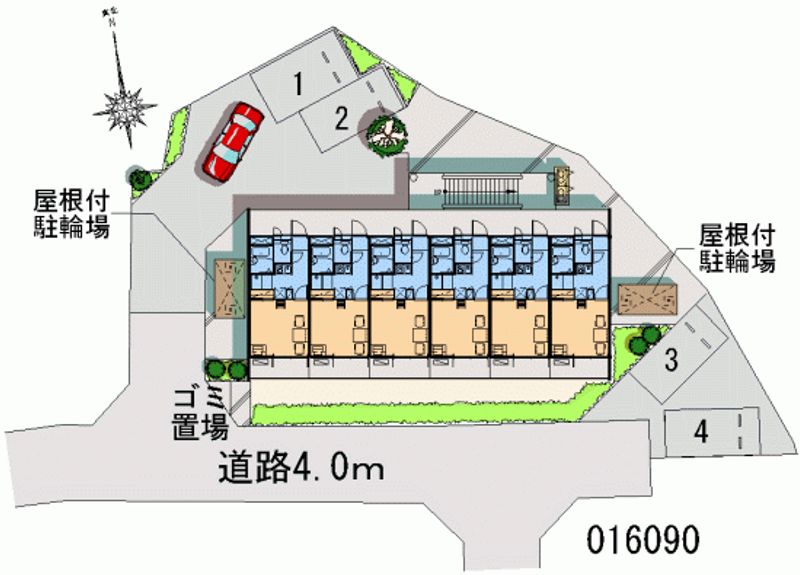レオパレスグリーンヒルズ 区画図