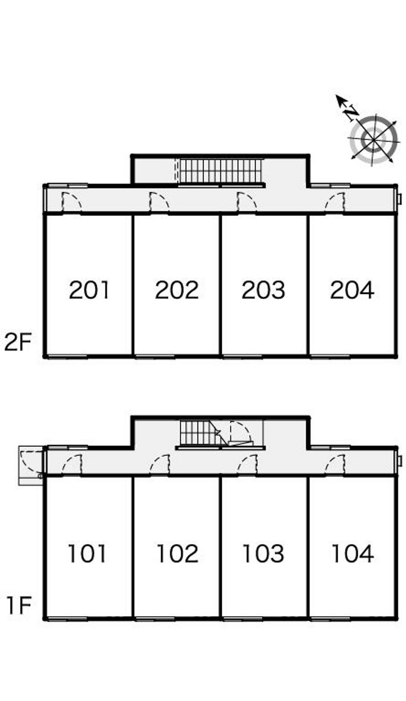 レオパレストレビアンⅢ 間取配置図